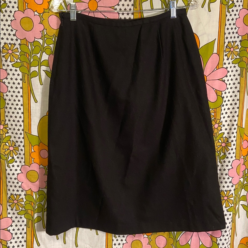 GAP Factory Black Wool-Blend Rhinestone Skirt - Picture 5 of 5